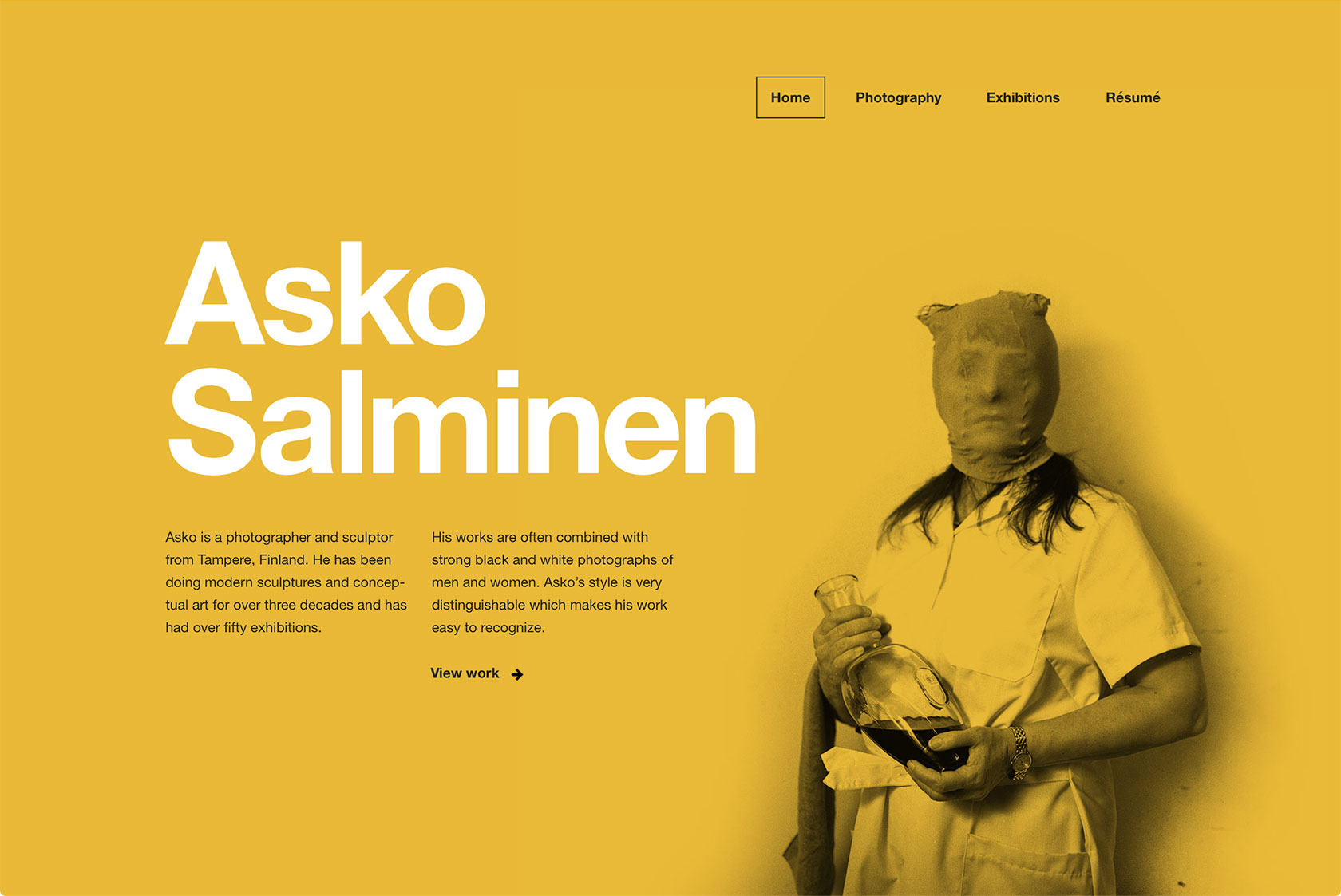 Screenshot of Asko's site